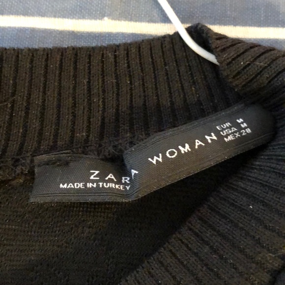 Zara short sleeve Black Dress M - Picture 2 of 2